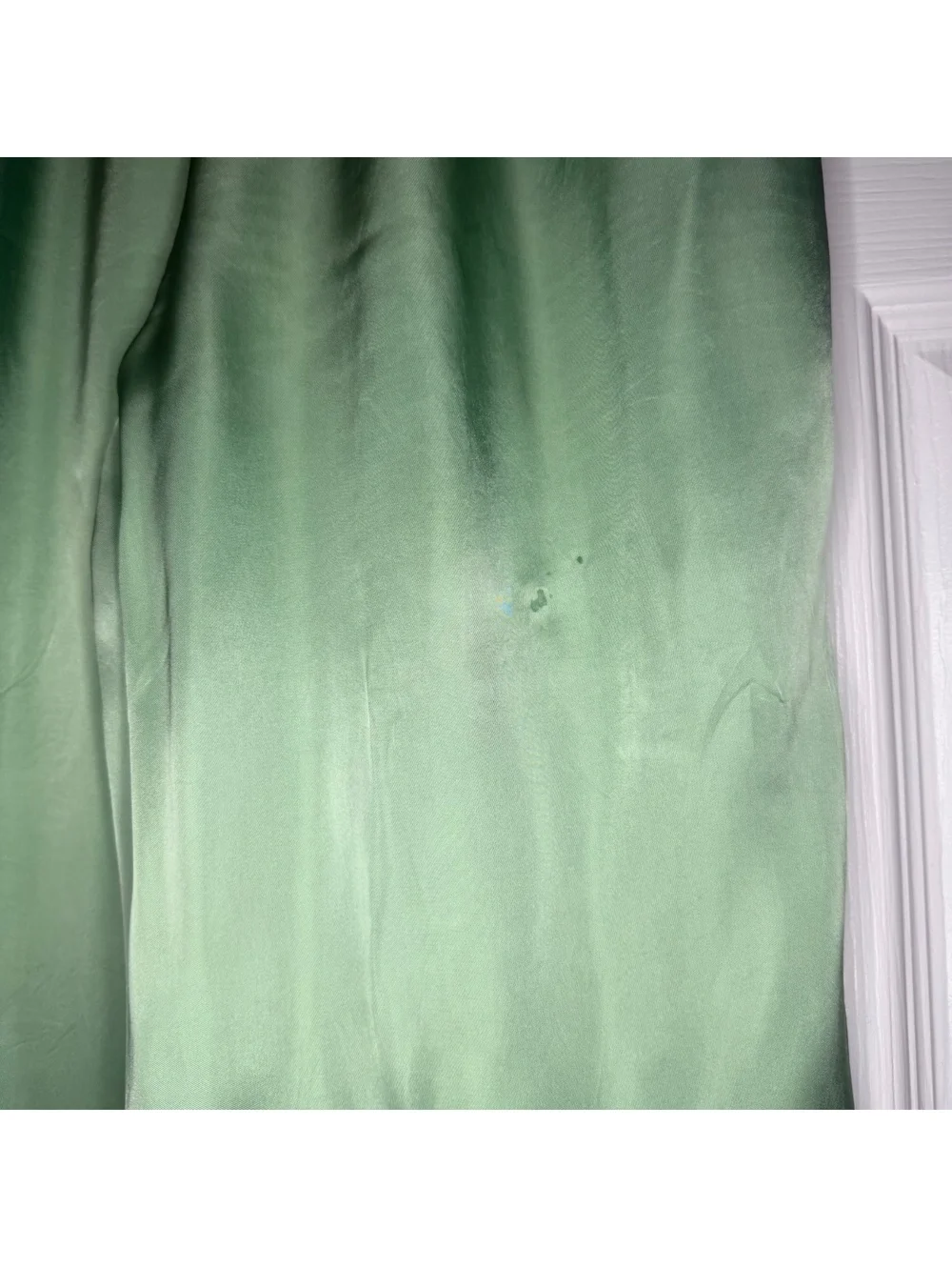 Sleeper Wide Leg Green Satin Elastic Waist Pockets Pants Women’s Sz 1 / S